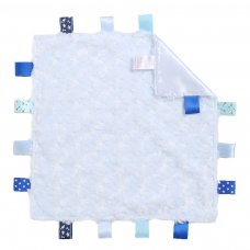 BC12-B: Blue Rose Comforter with Taggies